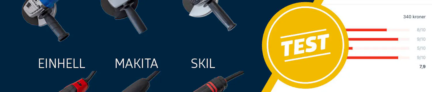 Test af vinkelslibere Test af vinkelslibere